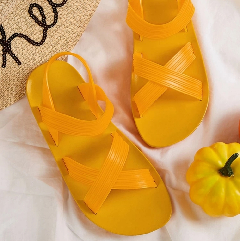 Yellow sandals